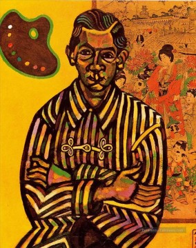 Portrait de EC Ricart Joan Miro Peinture à l'huile